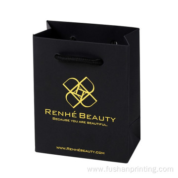 Black shopping Custom Design Kraft Paper Gift Handbag